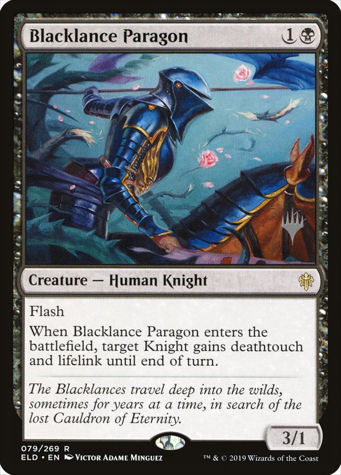 Blacklance Paragon (Promo Pack) [Throne of Eldraine Promos] | Tacoma Games