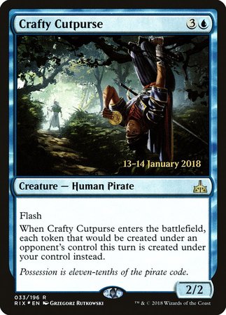 Crafty Cutpurse [Rivals of Ixalan Promos] | Tacoma Games