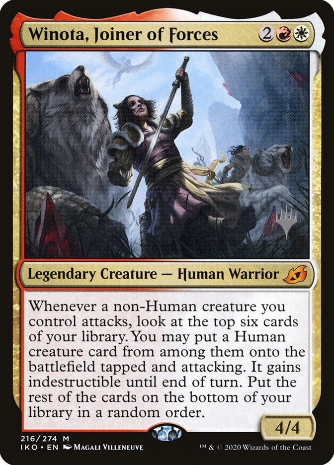 Winota, Joiner of Forces (Promo Pack) [Ikoria: Lair of Behemoths Promos] | Tacoma Games
