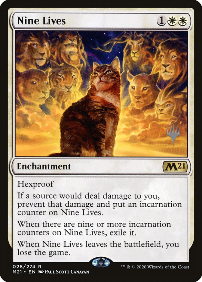 Nine Lives (Promo Pack) [Core Set 2021 Promos] | Tacoma Games