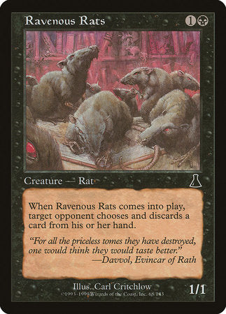 Ravenous Rats [Urza's Destiny] | Tacoma Games