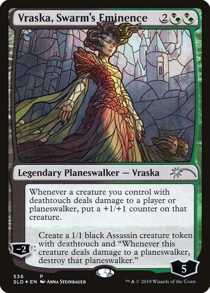 Vraska, Swarm's Eminence (Stained Glass) [Secret Lair Drop Promos] | Tacoma Games
