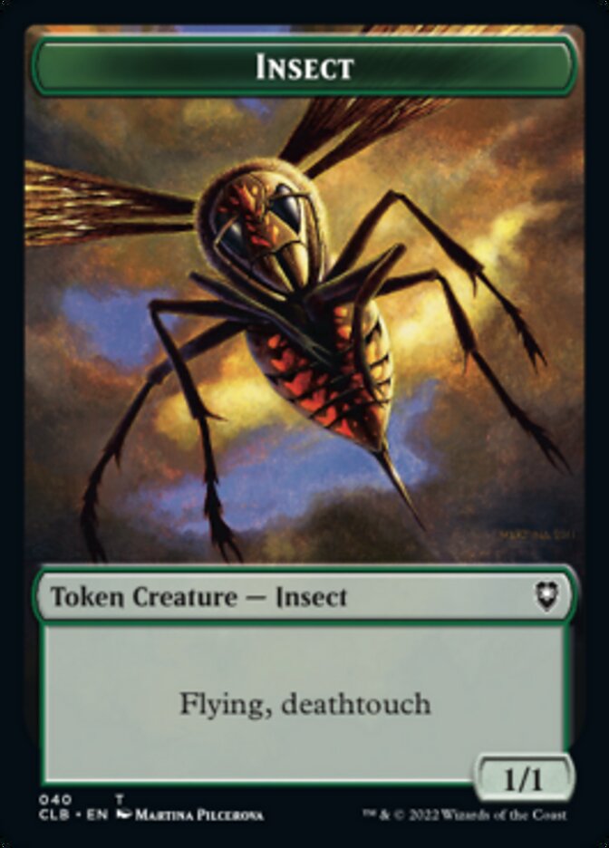 Spider // Insect Double-sided Token [Commander Legends: Battle for Baldur's Gate Tokens] | Tacoma Games