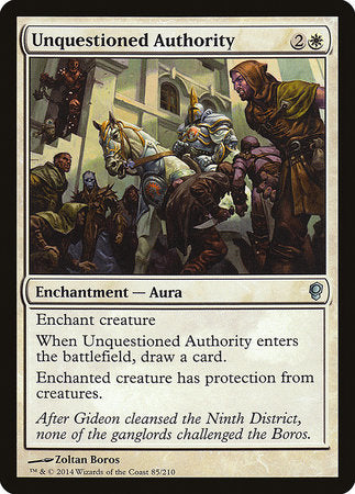 Unquestioned Authority [Conspiracy] | Tacoma Games
