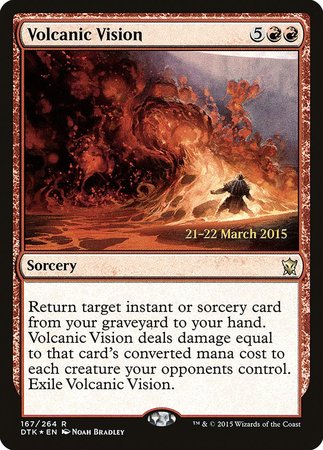 Volcanic Vision [Dragons of Tarkir Promos] | Tacoma Games