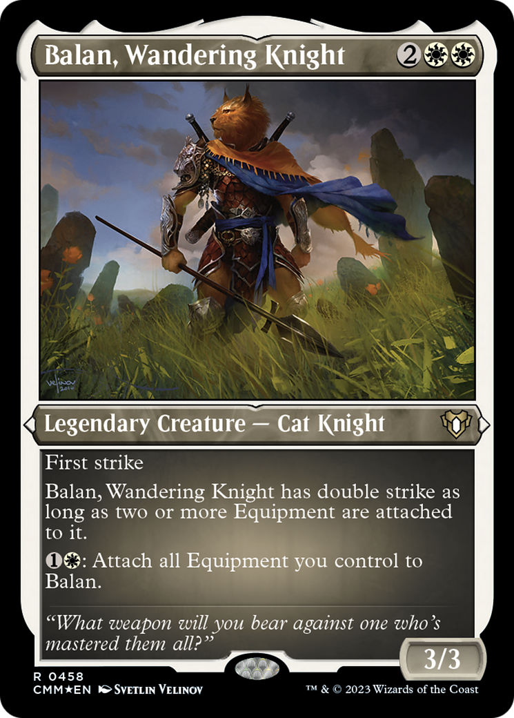 Balan, Wandering Knight (Foil Etched) [Commander Masters] | Tacoma Games