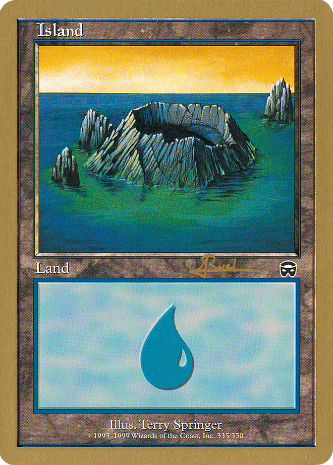 Island (335) (Antoine Ruel) [World Championship Decks 2001] | Tacoma Games