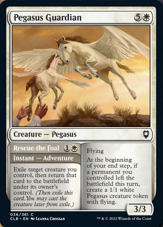 Pegasus Guardian // Rescue the Foal [Commander Legends: Battle for Baldur's Gate] | Tacoma Games