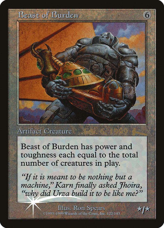 Beast of Burden [Urza's Legacy Promos] | Tacoma Games