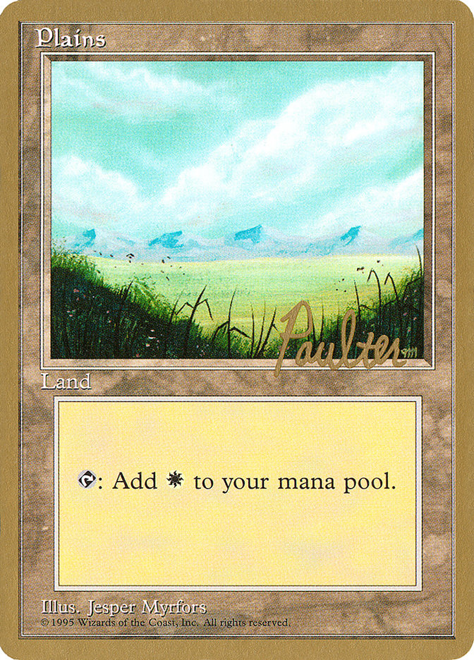 Plains (pp366) (Preston Poulter) [Pro Tour Collector Set] | Tacoma Games