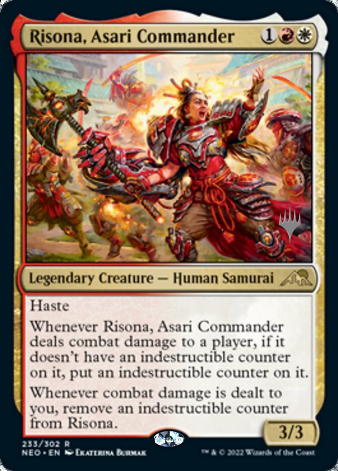 Risona, Asari Commander (Promo Pack) [Kamigawa: Neon Dynasty Promos] | Tacoma Games