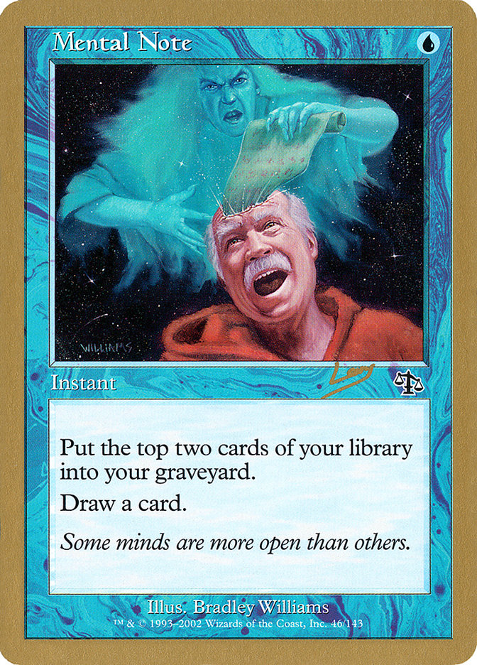 Mental Note (Raphael Levy) [World Championship Decks 2002] | Tacoma Games
