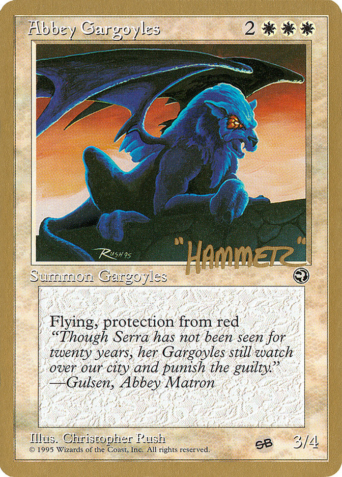 Abbey Gargoyles (Shawn "Hammer" Regnier) (SB) [Pro Tour Collector Set] | Tacoma Games