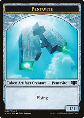 Myr // Pentavite Double-sided Token [Commander 2014 Tokens] | Tacoma Games