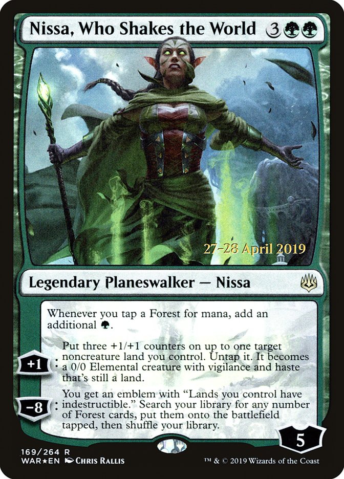 Nissa, Who Shakes the World  [War of the Spark Prerelease Promos] | Tacoma Games