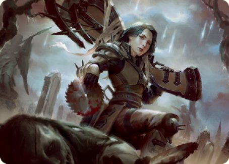 Sawblade Slinger Art Card [Innistrad: Crimson Vow Art Series] | Tacoma Games
