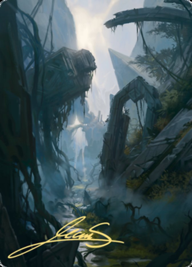 Swamp 2 Art Card (Gold-Stamped Signature) [Zendikar Rising Art Series] | Tacoma Games