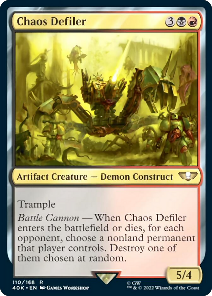 Chaos Defiler (Surge Foil) [Universes Beyond: Warhammer 40,000] | Tacoma Games