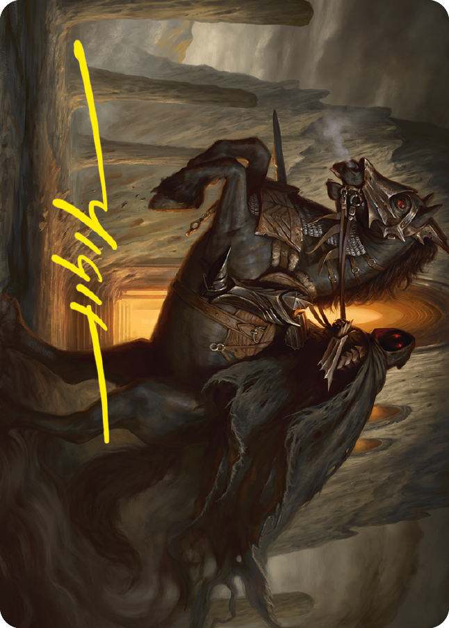 Nazgul Art Card (Gold-Stamped Signature) [The Lord of the Rings: Tales of Middle-earth Art Series] | Tacoma Games