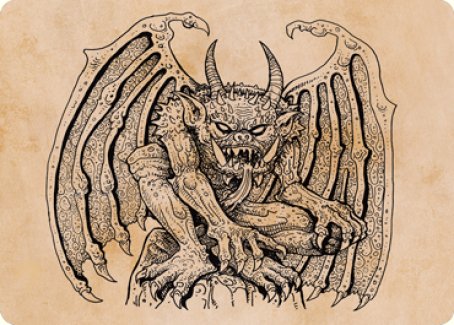 Cloister Gargoyle (Showcase) Art Card [Dungeons & Dragons: Adventures in the Forgotten Realms Art Series] | Tacoma Games