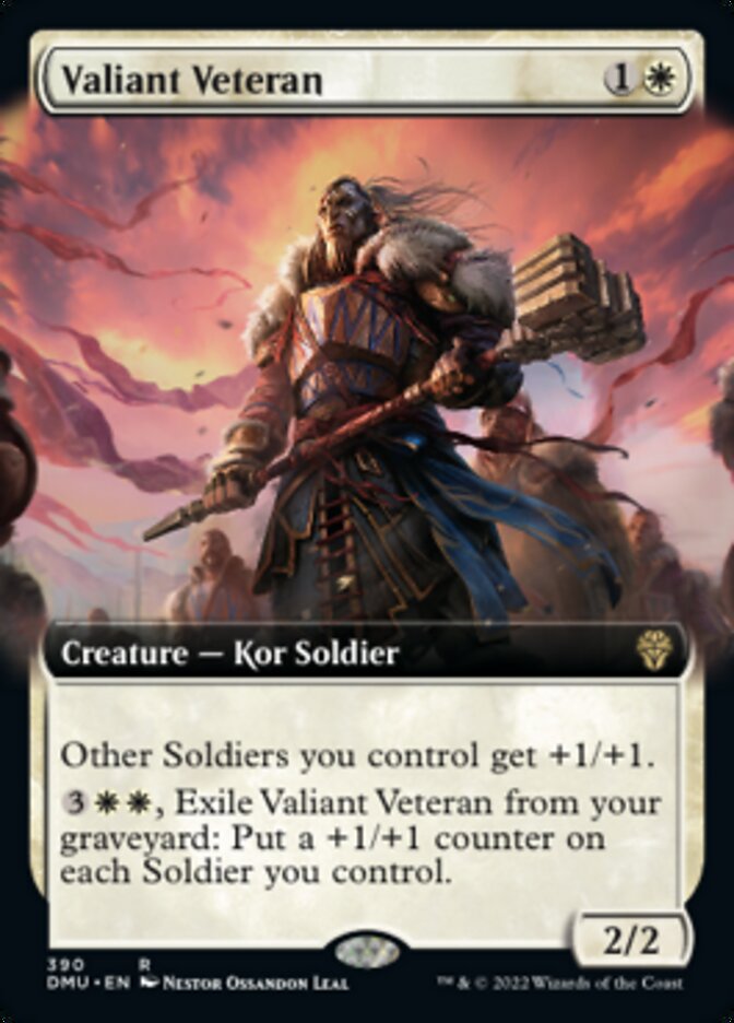 Valiant Veteran (Extended Art) [Dominaria United] | Tacoma Games