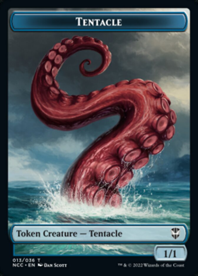 Tentacle // Champion of Wits Double-sided Token [Streets of New Capenna Commander Tokens] | Tacoma Games