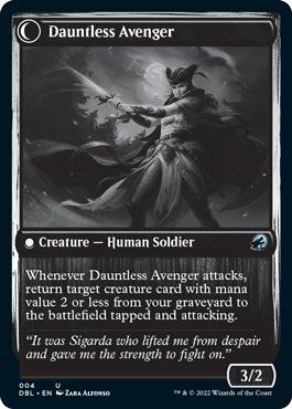 Bereaved Survivor // Dauntless Avenger [Innistrad: Double Feature] | Tacoma Games