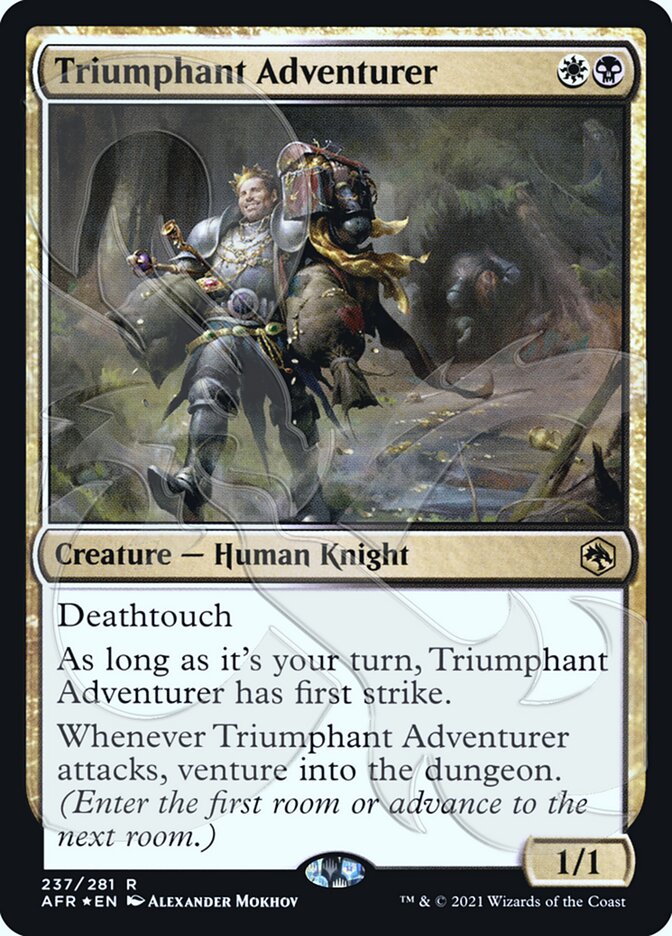 Triumphant Adventurer (Ampersand Promo) [Dungeons & Dragons: Adventures in the Forgotten Realms Promos] | Tacoma Games