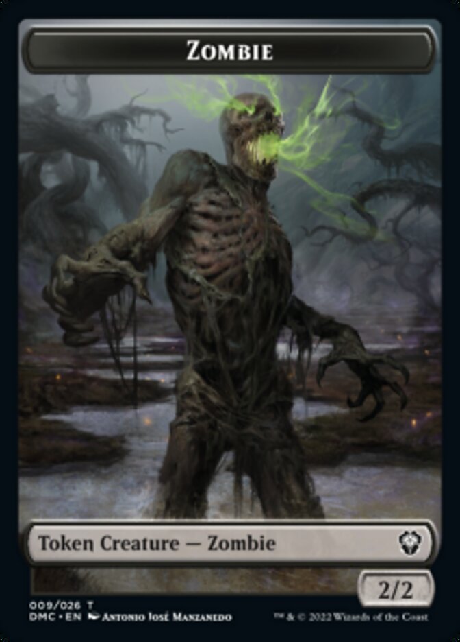 Saproling // Zombie Double-sided Token [Dominaria United Tokens] | Tacoma Games
