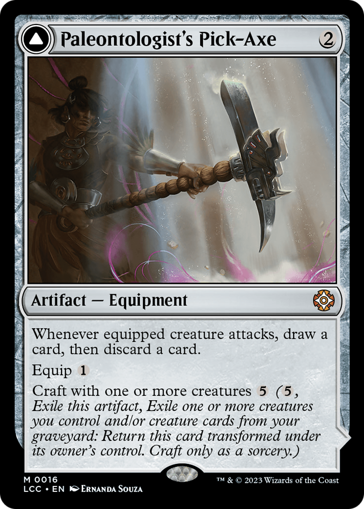 Paleontologist's Pick-Axe (Extended Art) [The Lost Caverns of Ixalan Commander] | Tacoma Games