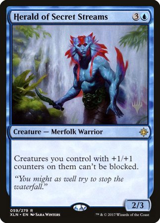 Herald of Secret Streams [Ixalan Promos] | Tacoma Games