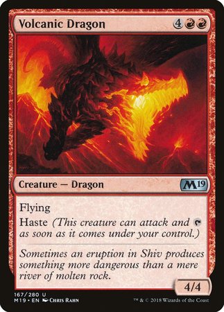 Volcanic Dragon [Core Set 2019] | Tacoma Games