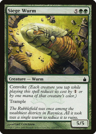 Siege Wurm [Ravnica: City of Guilds] | Tacoma Games