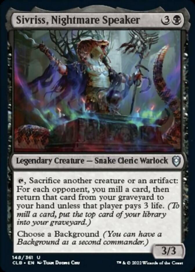 Sivriss, Nightmare Speaker [Commander Legends: Battle for Baldur's Gate] | Tacoma Games