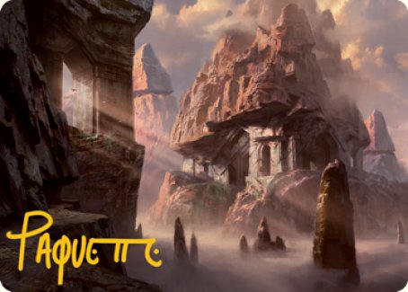 Mountain (277) Art Card (Gold-Stamped Signature) [Dungeons & Dragons: Adventures in the Forgotten Realms Art Series] | Tacoma Games