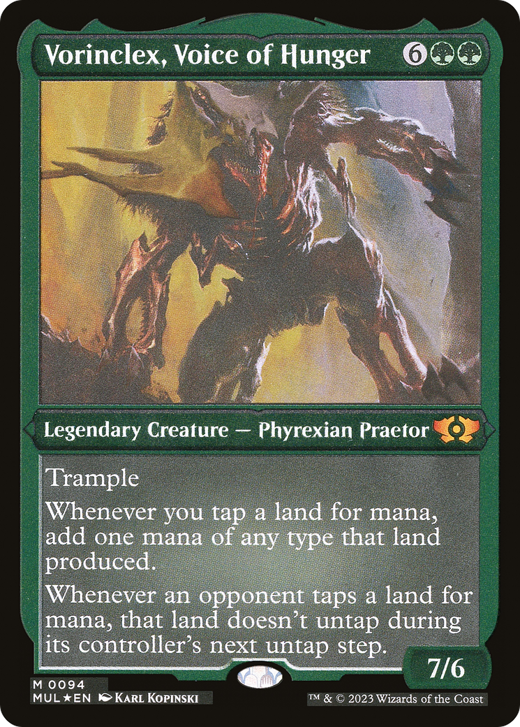 Vorinclex, Voice of Hunger (Foil Etched) [Multiverse Legends] | Tacoma Games