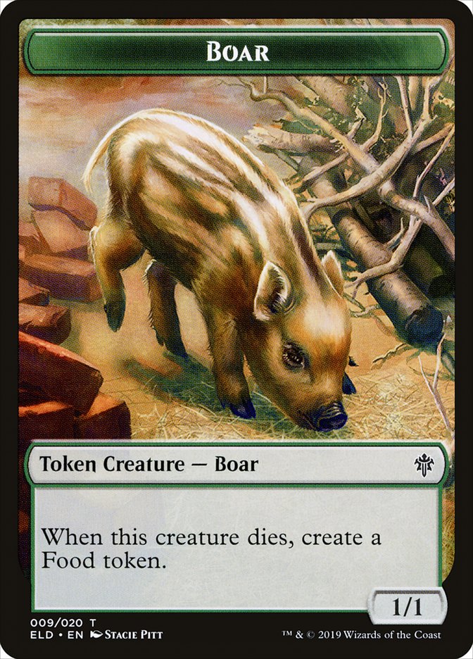 Boar [Throne of Eldraine Tokens] | Tacoma Games