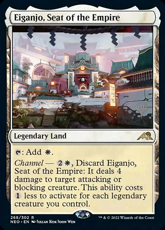 Eiganjo, Seat of the Empire (Promo Pack) [Kamigawa: Neon Dynasty Promos] | Tacoma Games
