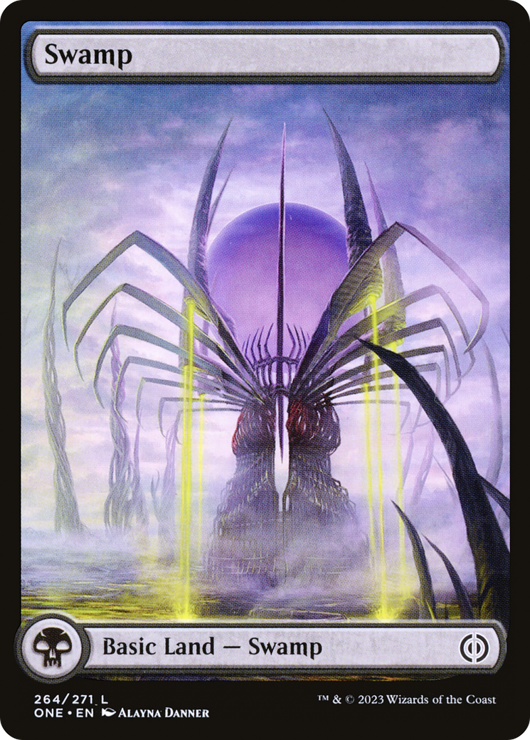 Swamp (264) (Full-Art) [Phyrexia: All Will Be One] | Tacoma Games