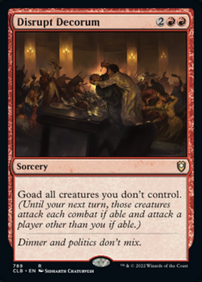 Disrupt Decorum [Commander Legends: Battle for Baldur's Gate] | Tacoma Games