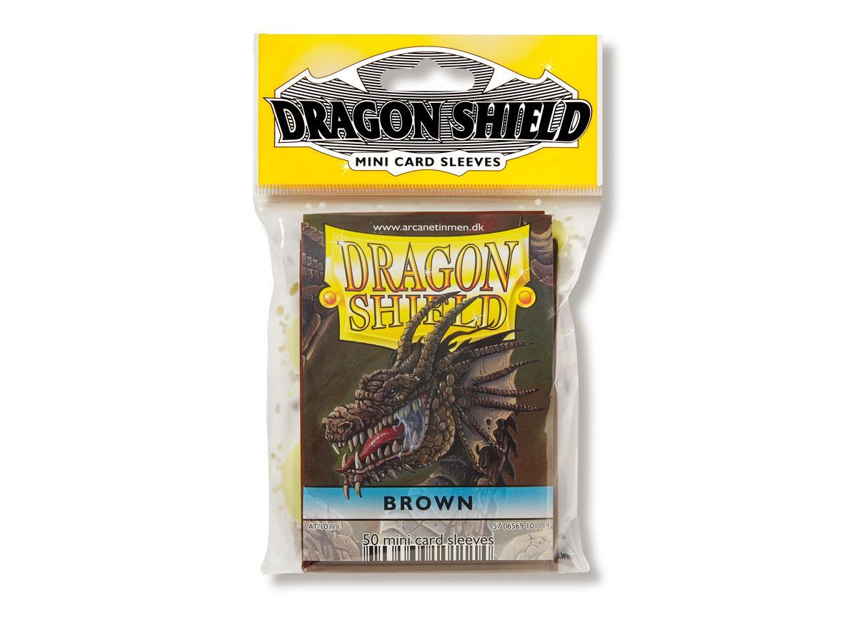 Dragon Shield Classic (Mini) Sleeve - Brown ‘Brakish’ 50ct | Tacoma Games