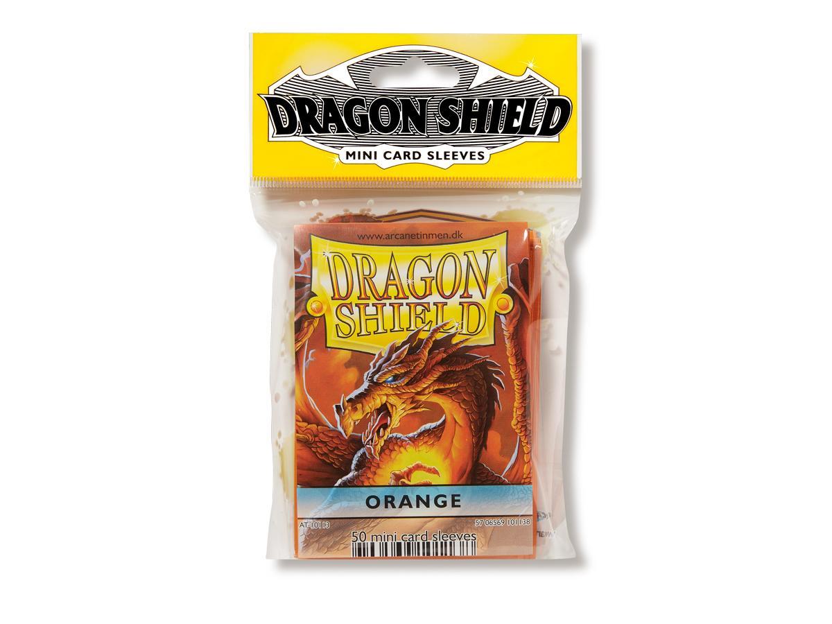 Dragon Shield Classic (Mini) Sleeve - Orange ‘Pyrox’ 50ct | Tacoma Games