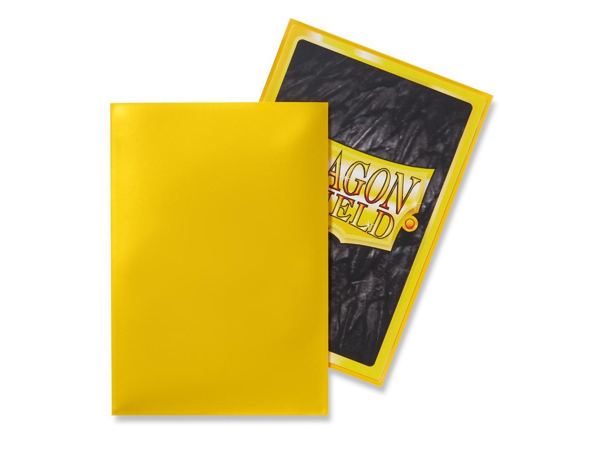 Dragon Shield Classic (Mini) Sleeve - Yellow ‘Corona’ 50ct | Tacoma Games