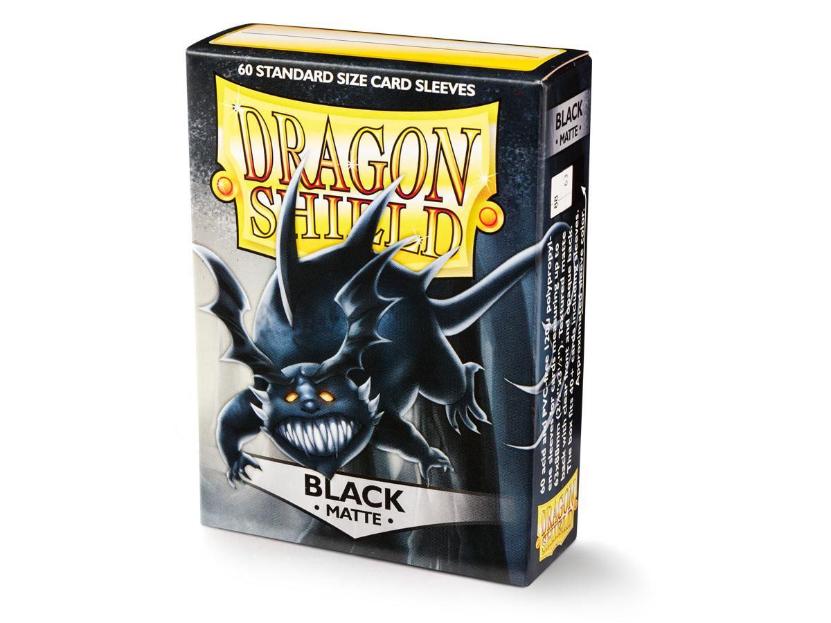 Dragon Shield Matte Sleeve - Black ‘Wanderer’ 60ct | Tacoma Games