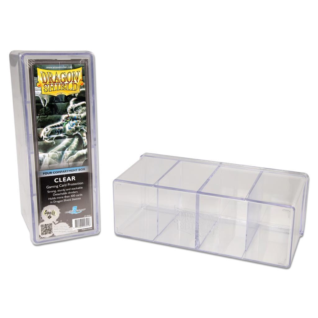Dragon Shield Four Compartment Box – Clear | Tacoma Games
