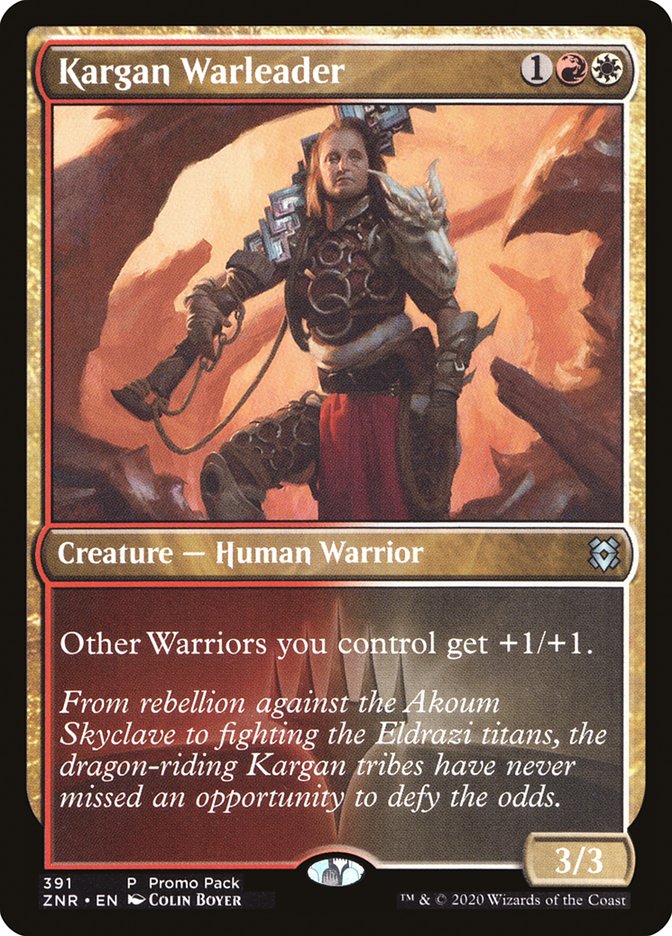 Kargan Warleader (Promo Pack) [Zendikar Rising Promos] | Tacoma Games