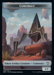 Construct (008) // Phyrexian Myr Double-Sided Token [The Brothers' War Commander Tokens] | Tacoma Games