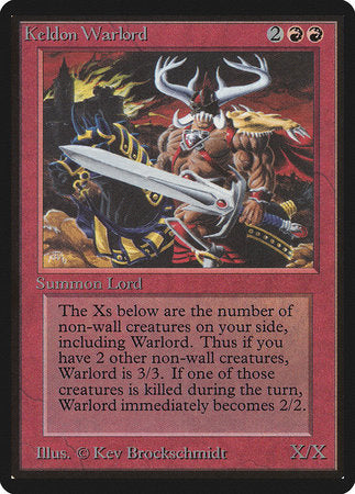 Keldon Warlord [Limited Edition Beta] | Tacoma Games