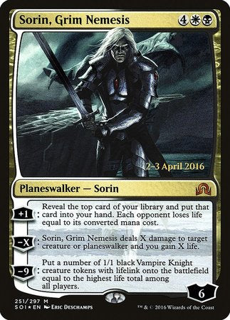 Sorin, Grim Nemesis [Shadows over Innistrad Promos] | Tacoma Games