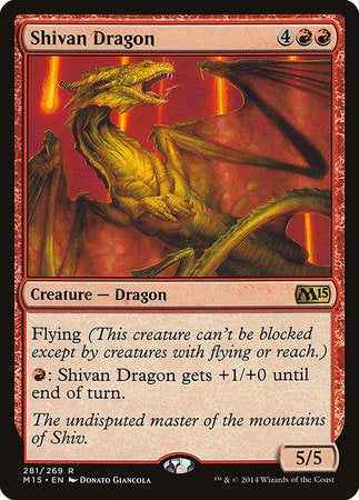 Shivan Dragon [Magic 2015] | Tacoma Games
